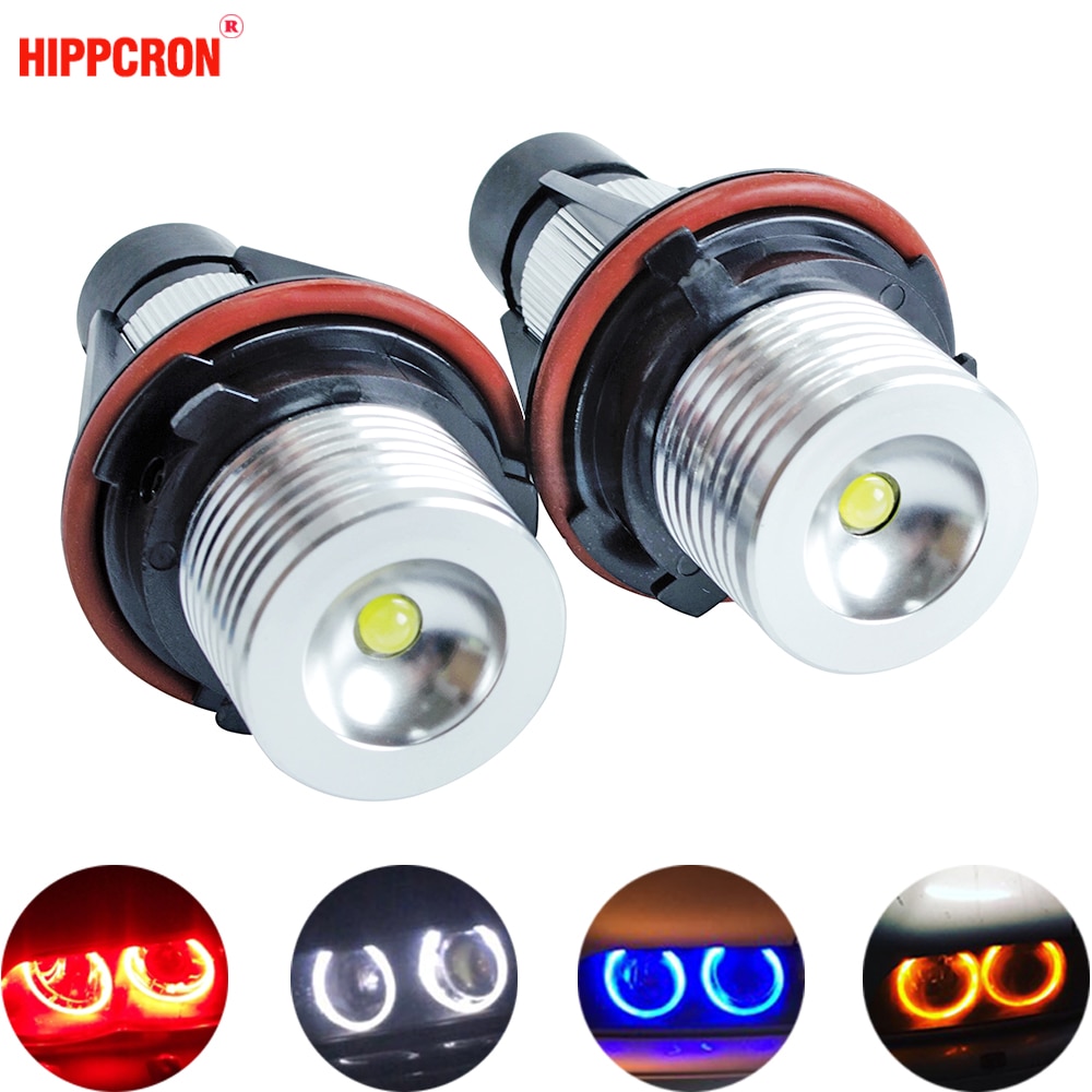 2 stk led engel øjne markør pærer til bmw  e39 e53 e60 e61 e63 e64 e65 e66 e87 525i 530i xi 545i m5 fejlfri 2*5w