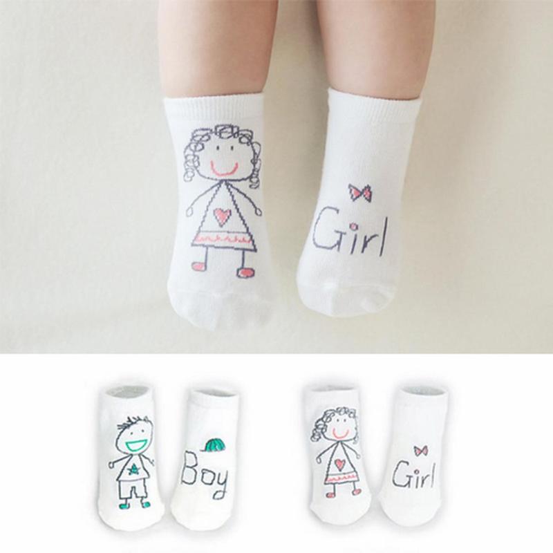 1-3 Y calcetines bonitos para bebé, calcetines con estampado de letras de dibujos animados para niños Y niñas, calcetines suaves de algodón de suelo corto, accesorios de Navidad para niños