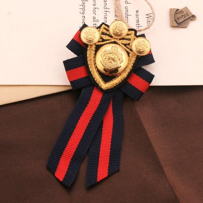 directe offre spéciale plaqué à la ancre amoureux Broche femelle britannique Broche marine vent Badge mâle collège costume Broche: 2