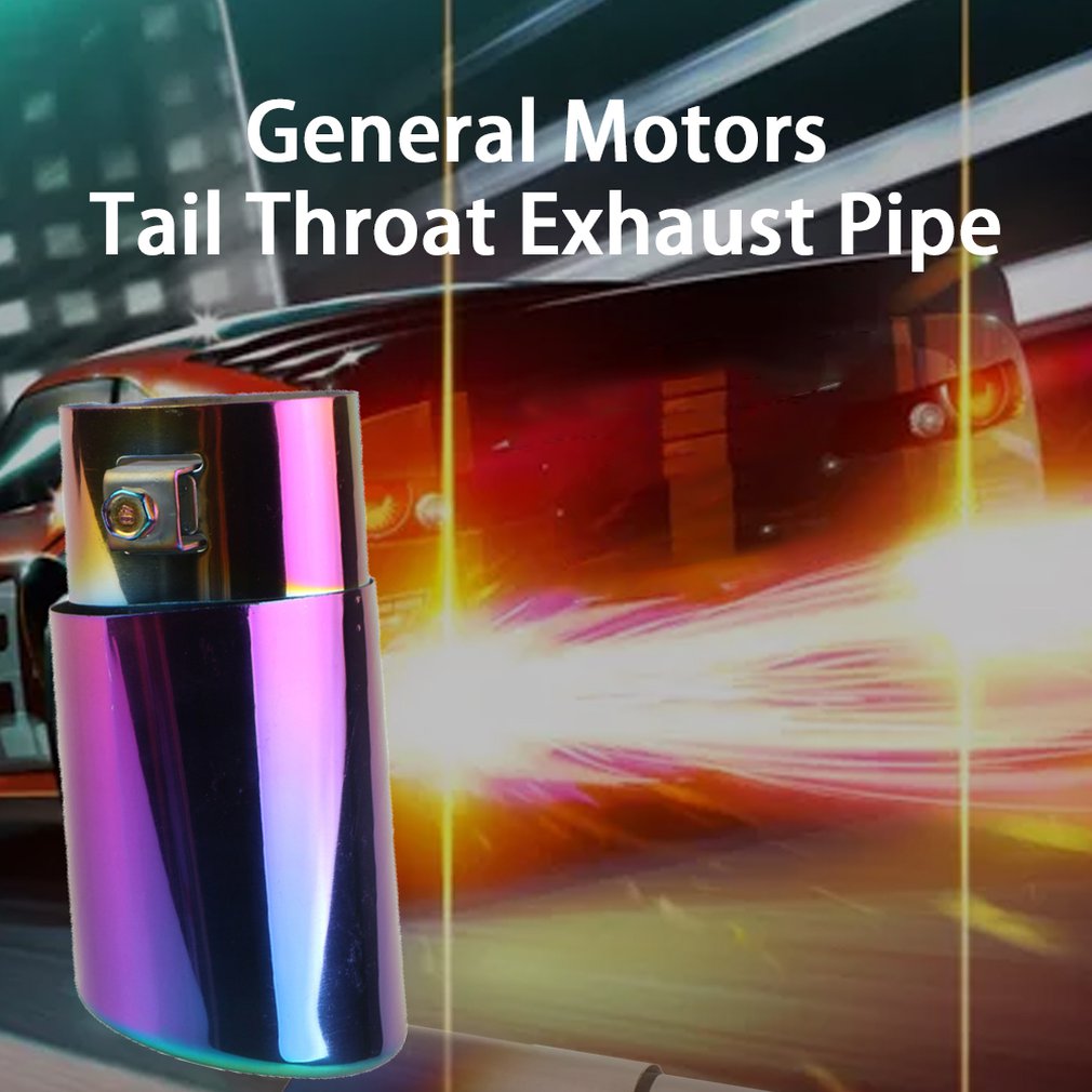 Universal Stainless Steel Car Exhaust Tail Muffler Throat Modified Exhaust Pipe Stainless Steel Silencer