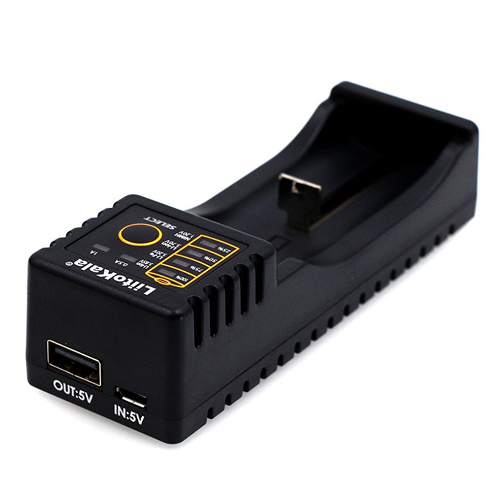 Cargador de batería Liitokala Lii-100 para 18650 26650 4,35 V/3,2 V/3,7 V/1,2 V batería recargable