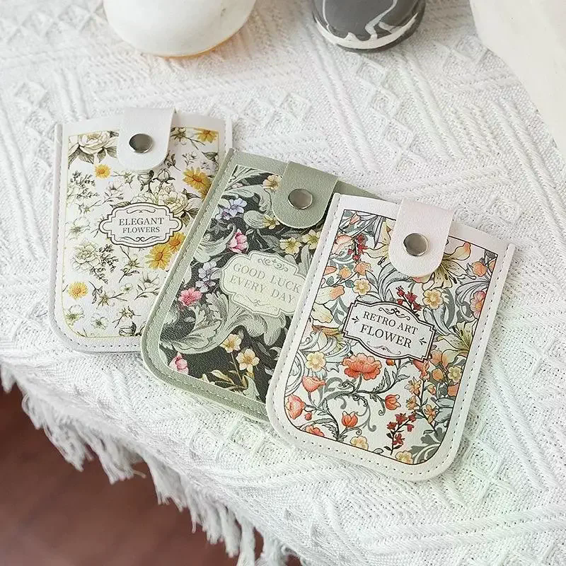 Portatarjetas extraíble Adorable portátil con múltiples ranuras para tarjetas: tarjeta de identificación, tarjeta bancaria, organizador de tarjetas de autobús para mujeres