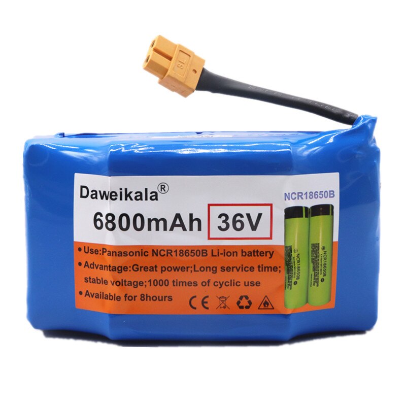 Batería de litio para patinete eléctrico, pila Original de 36v, 6,8ah, 10s2p, 36v, 100% mAh, paquete de iones de litio de 42V y 6800mah, novedad 6800