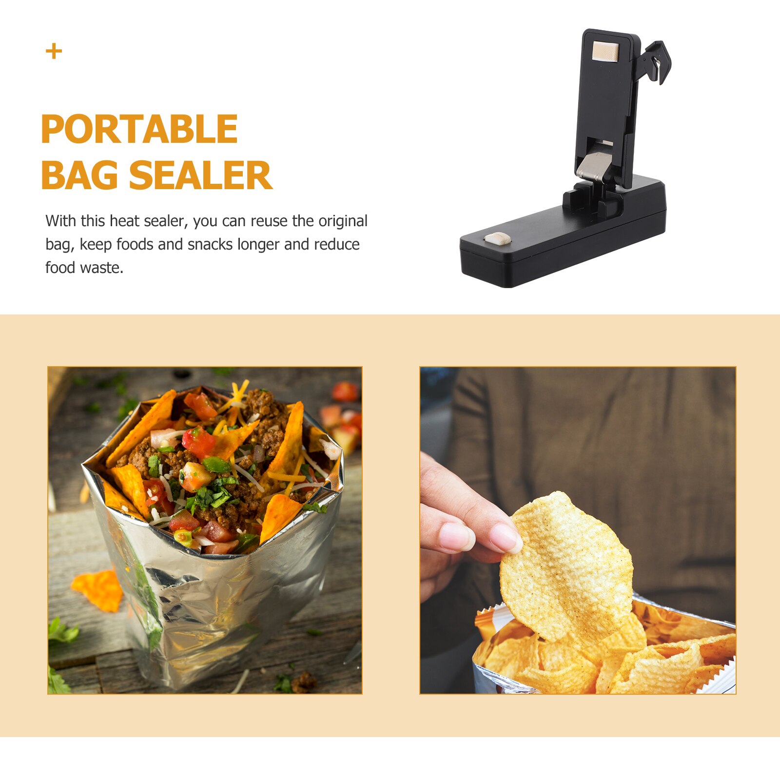 Huishoudelijke Mini Bag Sealer Draagbare Tas Sealer Snack Bag Sealer Seal Bag Sealer Vers Houden Zak Krimpkous sluitmachine