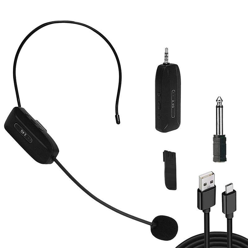 Drahtloses Mikrofon-Headset uhf drahtloses Headset & Handheld 2 in 1 Mikrofon 2,4g Headworn-Mikrofone drahtlos