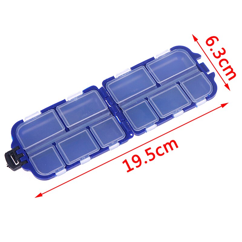 10 Compartments Fishing Tackle Box 2 Layer Fishing Lure Bait Hooks Plastic Storage Case Sea Fishing Accessories Tool Box
