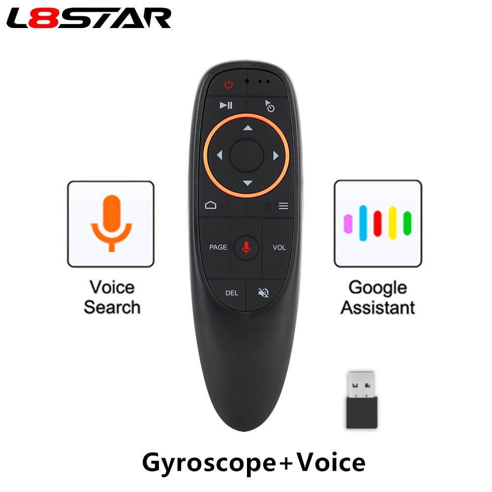 L8star G10S G10 Air Mouse 2.4G Draadloze Gyro Microfoon Google Voice Search Smart Afstandsbediening Ir Leren Voor Android tv Box