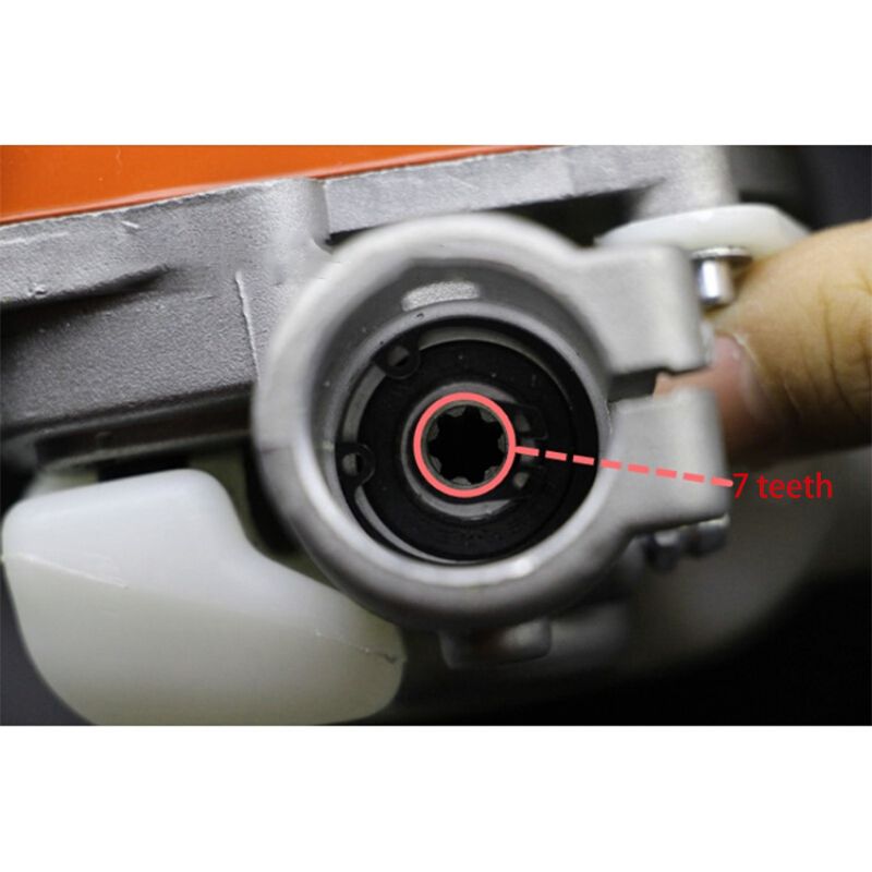 Träd motorsåg växellåda växelhuvud 26mm spline polsåg trädskärare motorsåg växellåda växelhuvudverktyg 7/9 spline 63hf