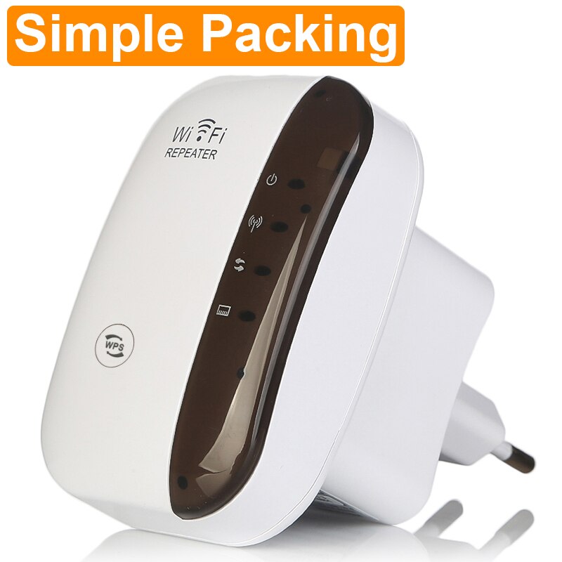 Wireless Wifi Repeater Wifi Signal Amplifier Long Range Wifi Extender Router Wi fi Repeate 300Mbps Wi-fi Booster Access Point: EU Plug / White Simple Packing