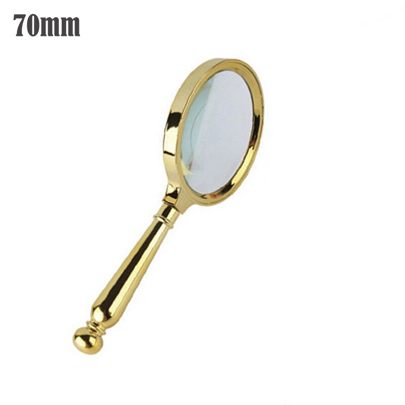 70mm 10X Map Inspection Wood Handle Handheld Magnifying Glass For Reading Antique Portable Books Elder Magnifier: D 70mm 10X