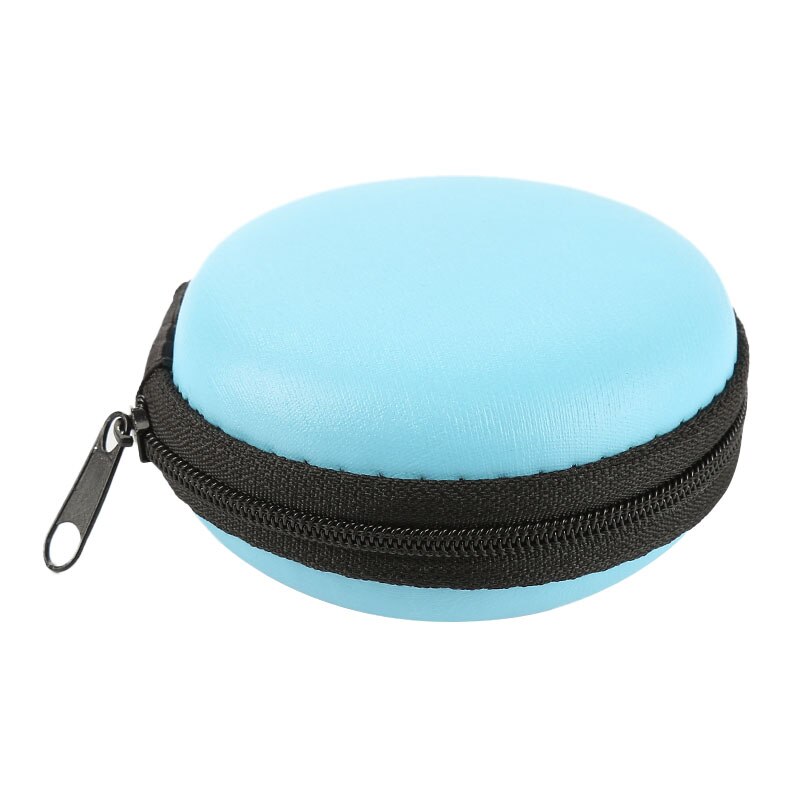 Draagbare Case Voor Case Hoofdtelefoon Mini Ritssluiting Ronde Opslag Harde Tas Vierkante Headset Doos Voor Reizen Kleine Opslag Object: style2-02