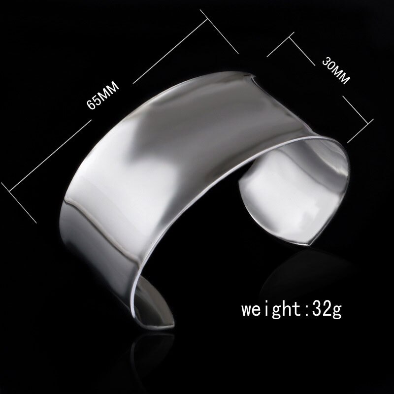 Foxanry minimalist wide brcacelet charm women girls birthday jewelry for women new creative smooth geometric party accessories