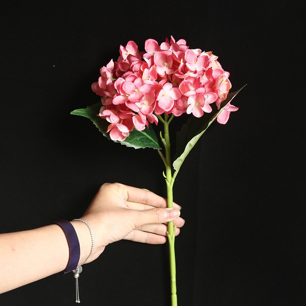 46cm Silk Artificial Flowers Hydrangea Wedding Decoration White Artificial Flowers Spring Hydrangea Wedding Flowers Decoration