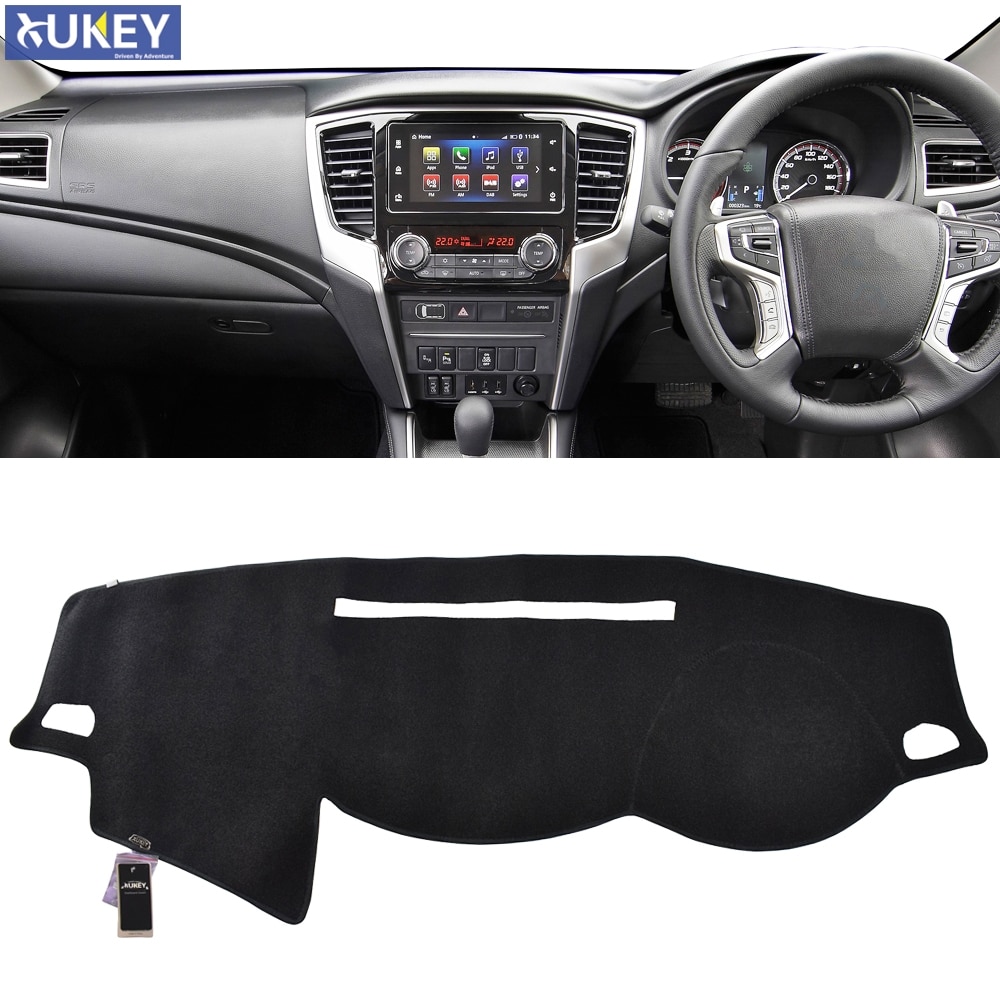 Xukey tapis de tableau de bord Dashmat tableau de bord couverture de tableau de bord pour Mitsubishi Triton L200 MQ MR GLX + GLS GLR