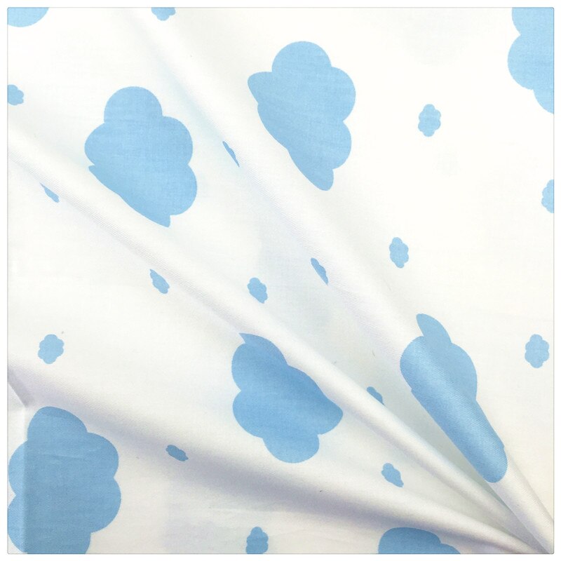 bleu nuage Twill 100% coton tissu bricolage couture bébé literie le tissu Textile à la maison matériel Telas Tissus à Patchwork