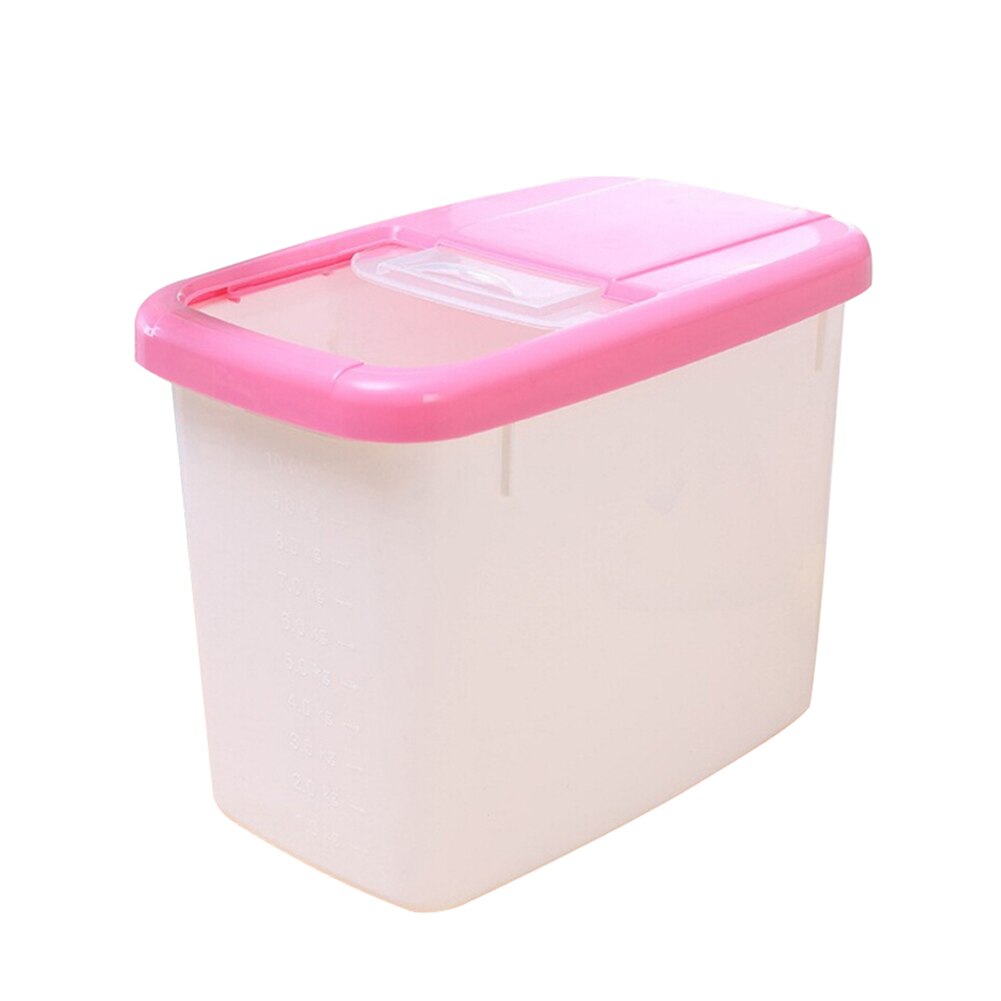 10kg Rice Storage Box Plastic Storage Cases Kitchen Food Storage Container Grain Cereal Dispenser Kitchen Storage Organizer