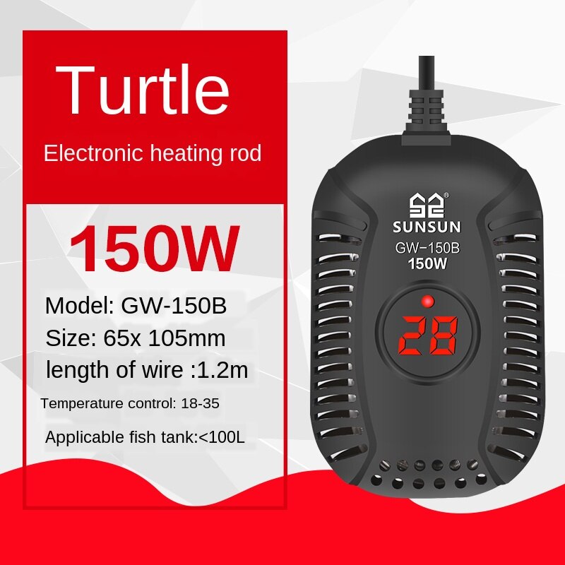 Schildpad Temperatuur Aquarium Heater Aquarium Electricheating Staven Digitale Temperatuurregelaar In Stok Aquarium Schildpad Tank: 150W