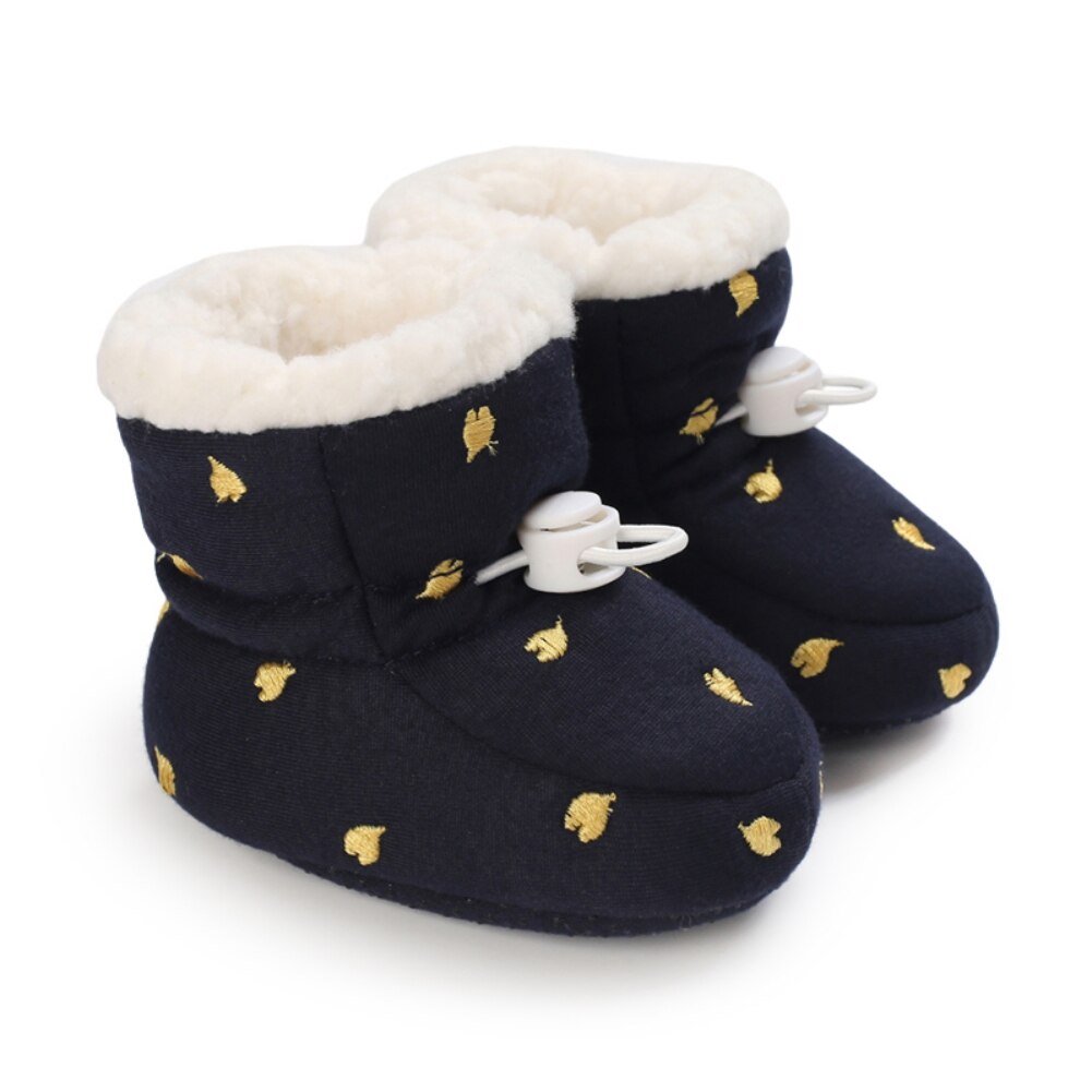 Baywell Winter Pasgeboren Baby Katoen Warm Booties Jongen Meisje Ster Schoenen Peuter Comfort Soft Anti-Slip Baby Schoenen Eerste wandelaars: AB / S