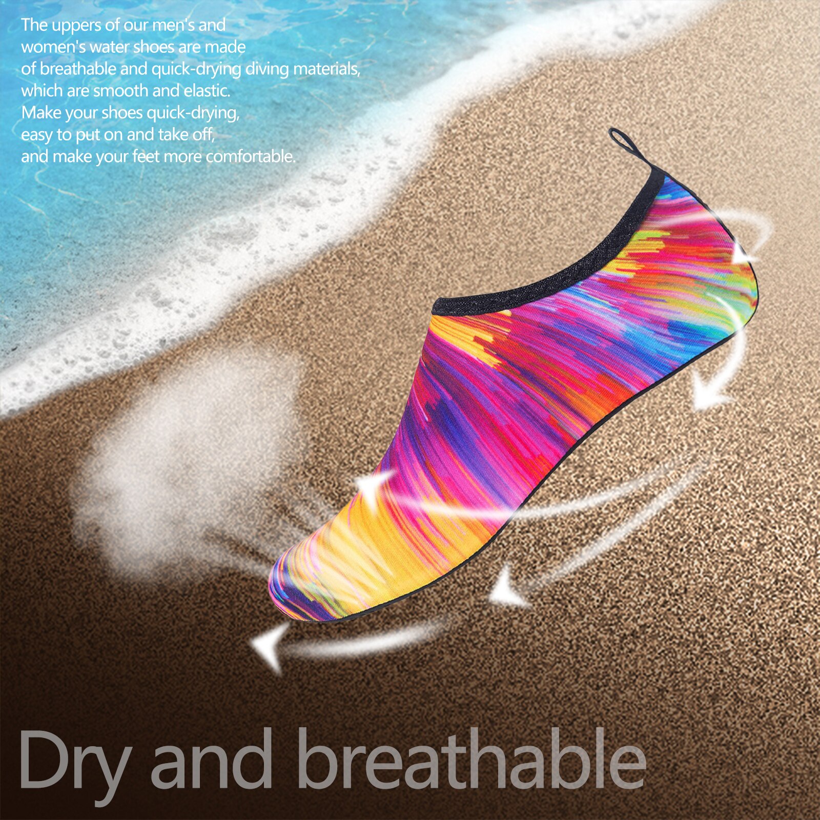 Water Sport Schoenen Kleurrijke Barefoot Sneldrogende Aqua Zwemmen Snorkelen Strand Yoga Surfen Duiken Slip-On Voor Mannen vrouwen