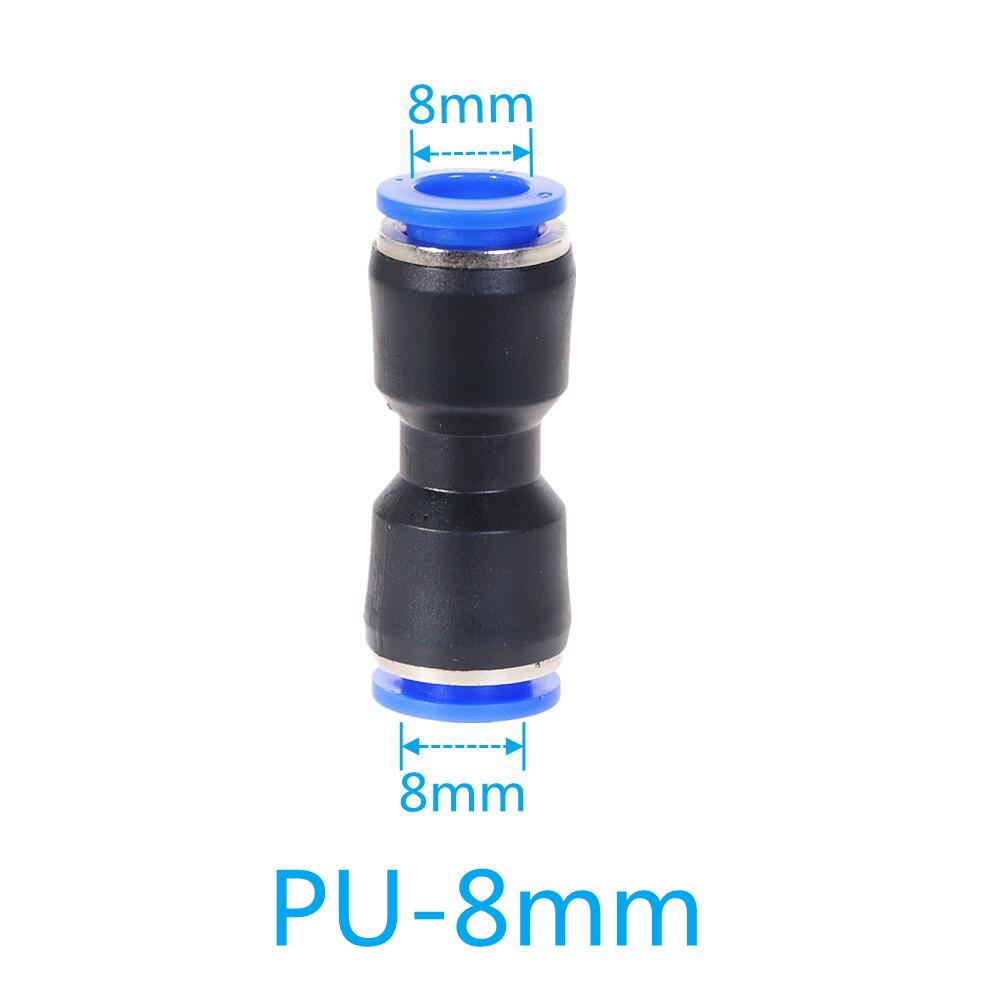Pneumatische Fitting PU MOPS Serie 6mm 8mm bis 10mm 12mm Schlauch Anschluss Air Wasser Rohr Push-in Schlauch Schnell Couping: PU-8mm