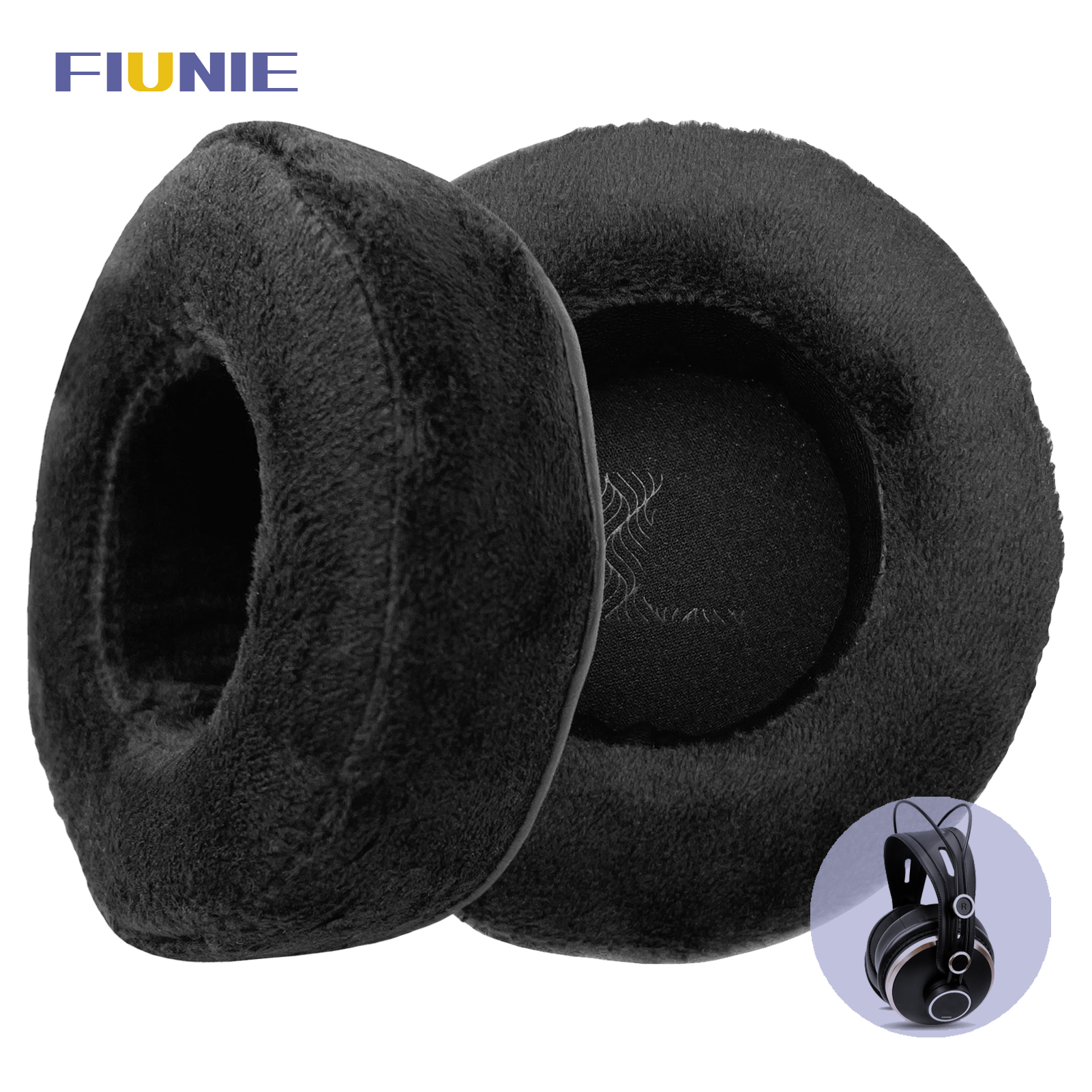 FIUNIE Replacement Ear Cushion Pads for ISK HD9999 Headphones Earpads Earmuffs Sleeve Headset