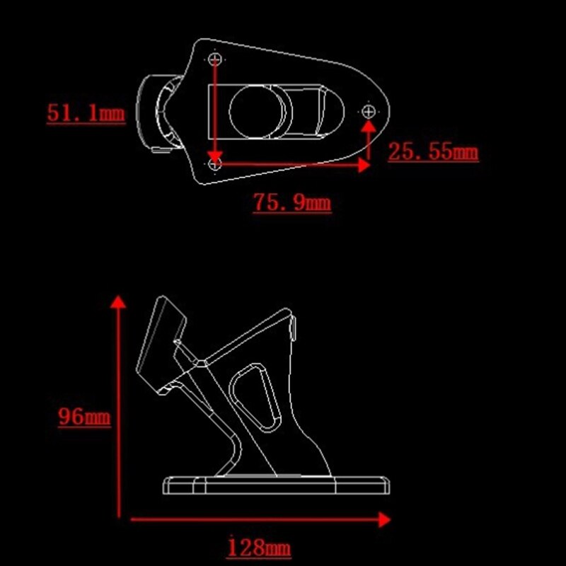 Support pour mât de drapeau robuste support de montage pour mât de drapeau en acier inoxydable pour mât de drapeau (noir)