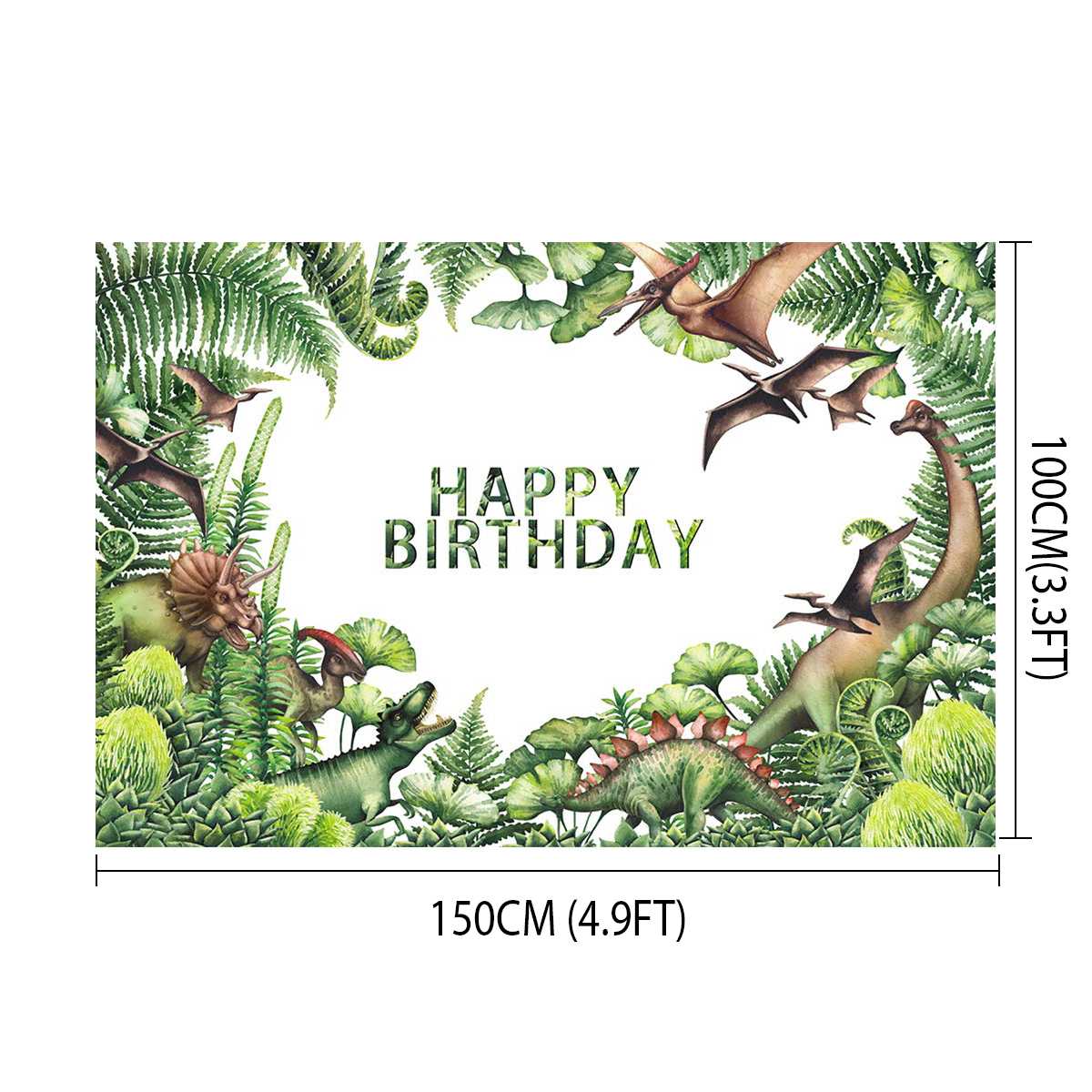 World Dinosaur Party Background for Photo Photography Backdrop Newborn Happy Birthday Theme Decoration