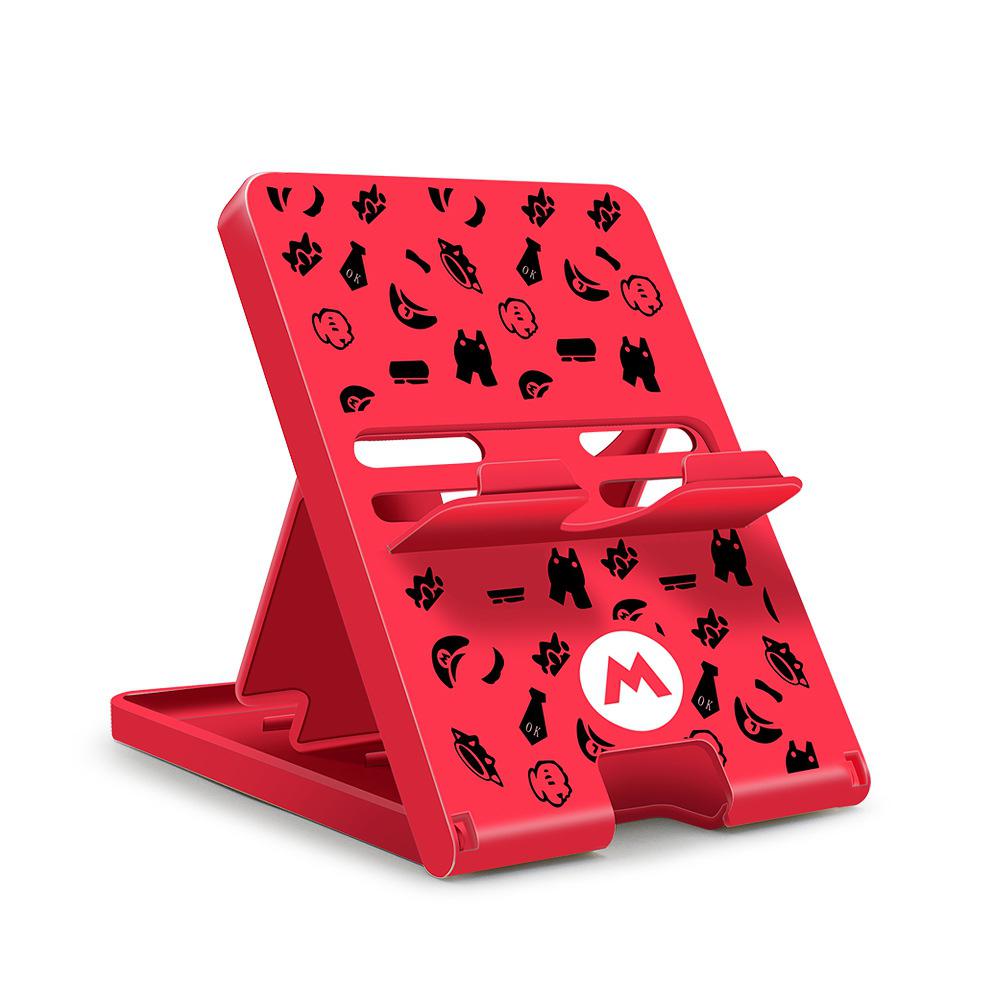 For Nintendo Switch Game Stand Holder Portable Folding Adjustable Stand Game Bracket for Nintendo Switch /lite game Accessories: Red