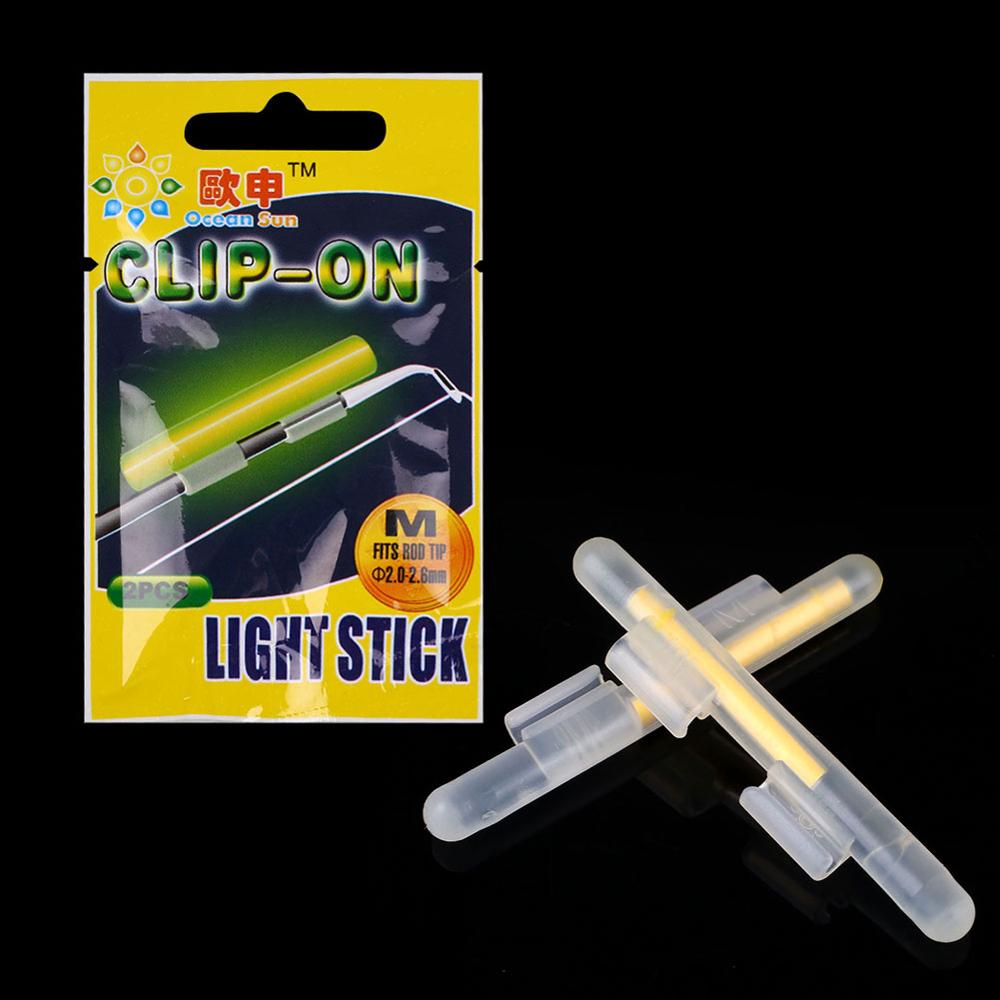 20 stk clip-on stick fiskeri fluorescerende lightstick lys nat svømmerstang lys mørk glød stick lysende fiskestave