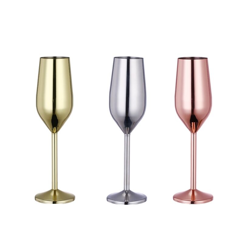 Rostfritt stål vinglas bägare champagne bägare cocktailglas whisky bägare
