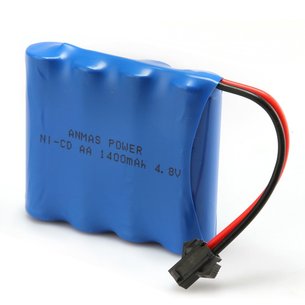 2 stks Hoge Capaciteit 4.8 v 1400 mah Ni CD Batterij Pack Oplaadbare RC Ni-Cd SM 2Pin Plug AA Batterij Speelgoed Auto