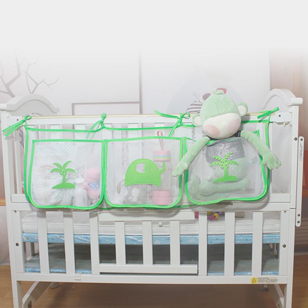Starke zuletzt-Lagerbier dauerhaft Kindergarten Dekoration Krippe Hängen Tasche Nylon Krippe Organizer mit Gurt für Baby-feuchttücher