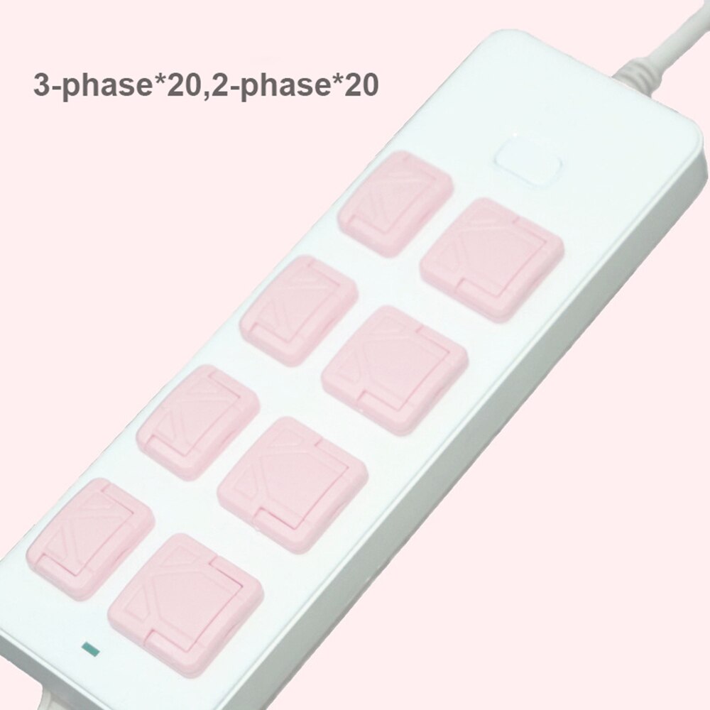 Anti Elektrische Shock Stekkers Protector Cover Cap Anti-Shock Stopcontact Elektrische Outlet Kinderen Veiligheid Guard Protection Cover: B pink