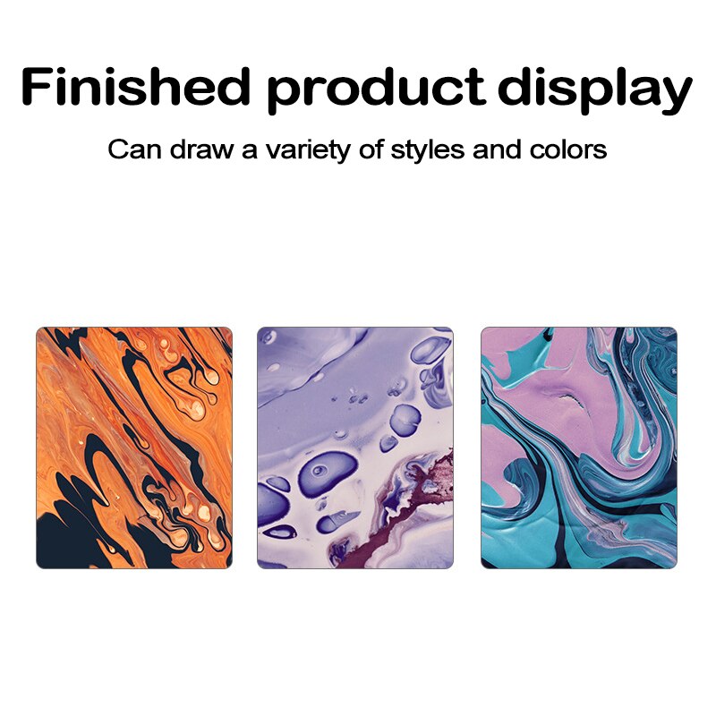 Water Art Paint Set Water Pigment for Paper Marbling Art Tool with A5 Tray 6/12 Colors DU55