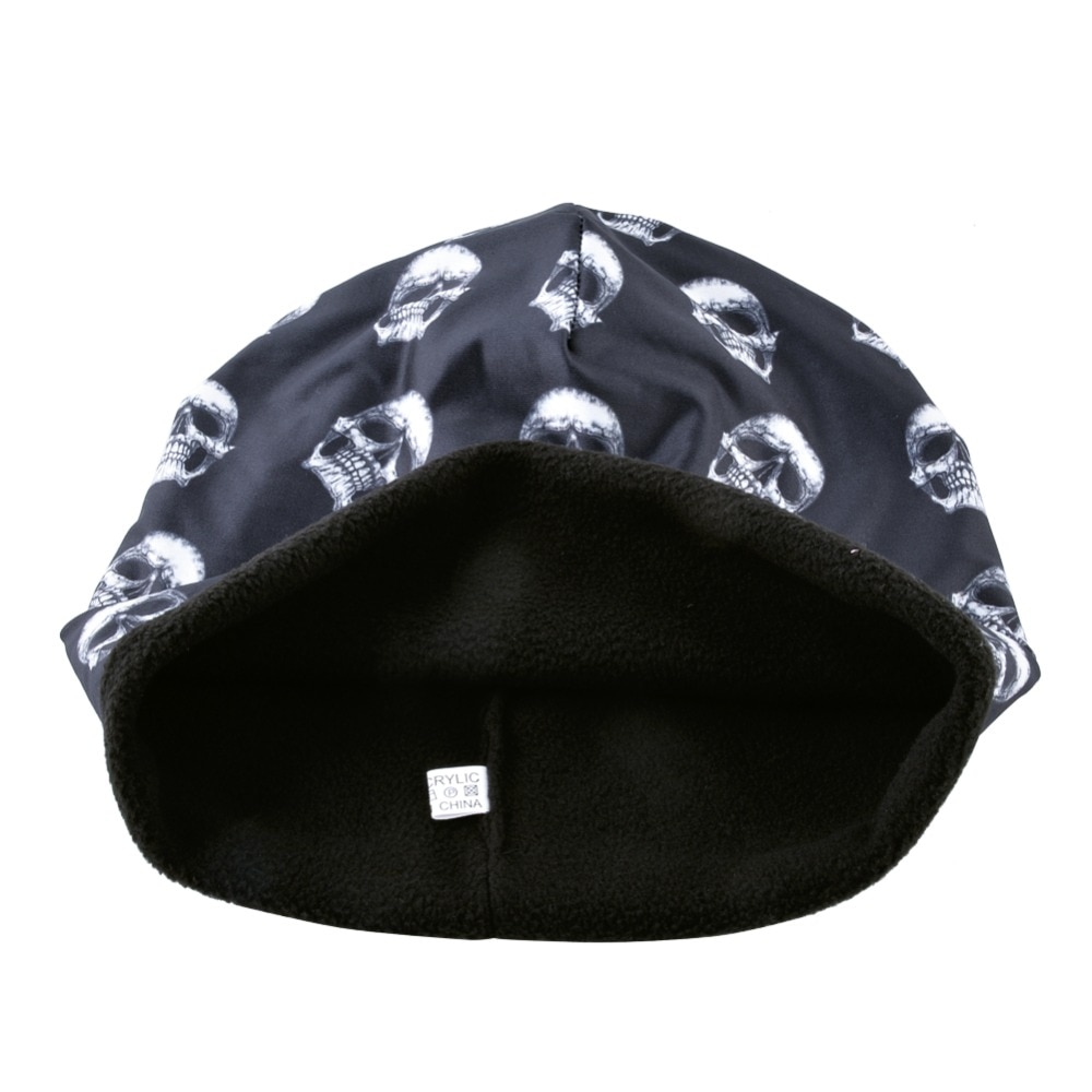 super kule hodeskalle mønster hattemaker til menn og kvinner personlighet 3d trykk hofte hopp caps unisex vinter varme skullies beanies gorros