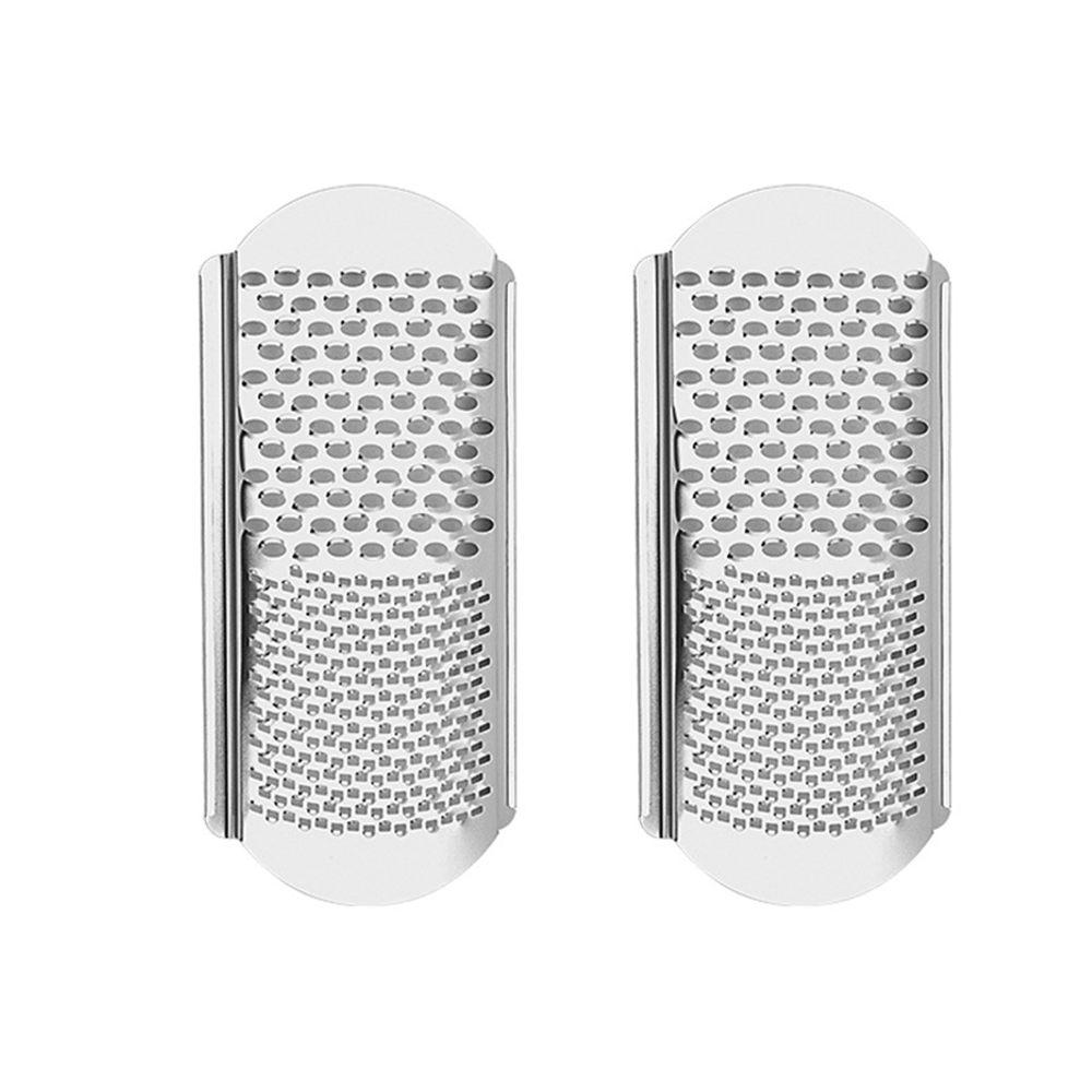 Râpe à pied, lime de pédicure, brosse en acier inoxydable, épurateur de talon, callosités, dissolvant de peau morte, exfoliant, outil de soins des pieds, 1 pièce: GRIS