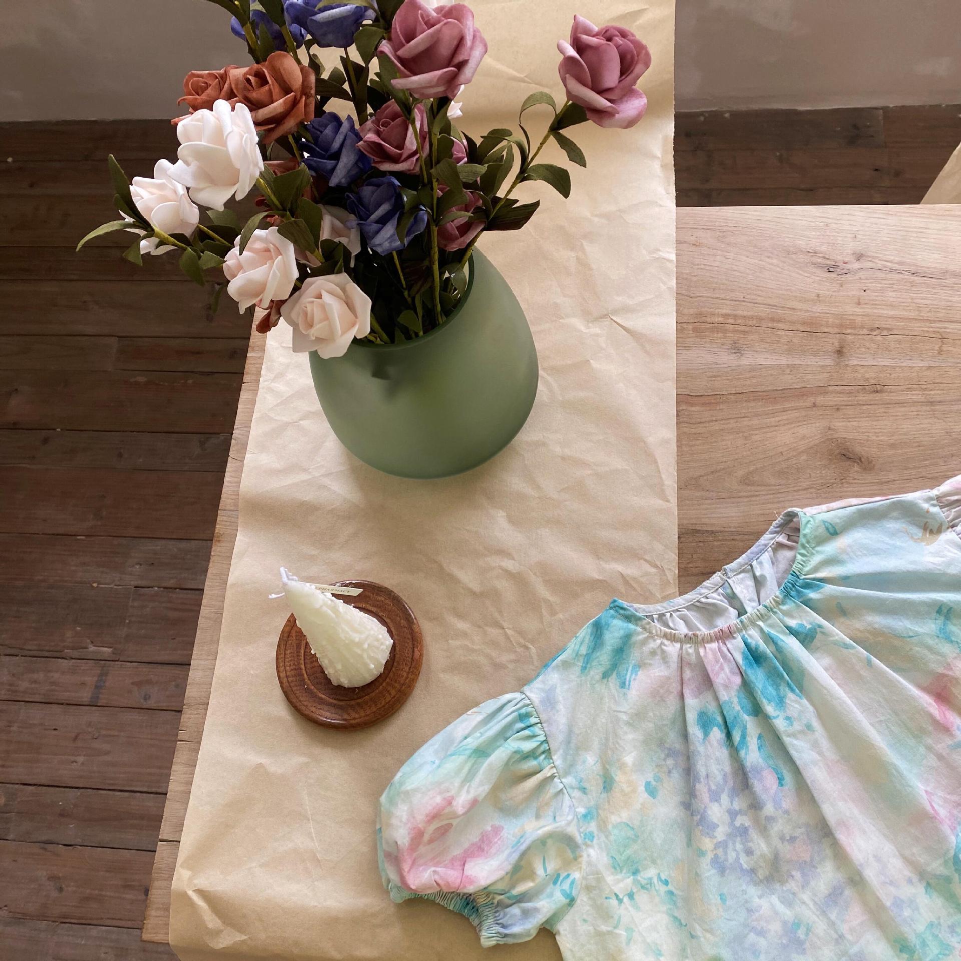 Shirts O-hals Kraag Korte Mouwen Regelmatige Lengte Print Eenvoudige Comfortabele Mode Moderne Mooie Kleurrijke Zomer Kinderen Meisje