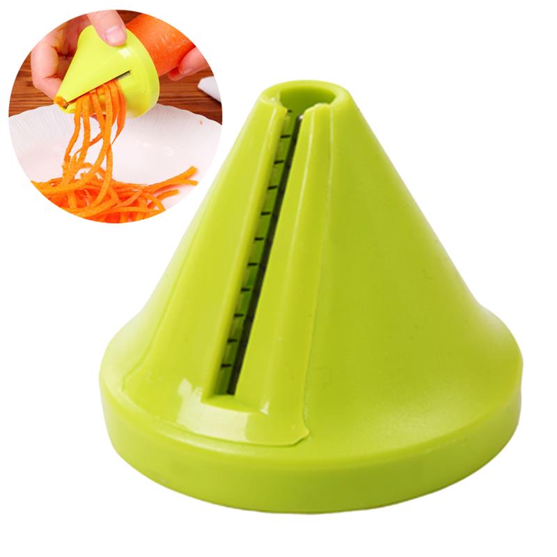 Product Groentesnijder Multifunctionele Handheld Spiral Slicer Groentensnijder Keuken Gereedschap Fruit En Groente Gereedschap: Green 1 Piece