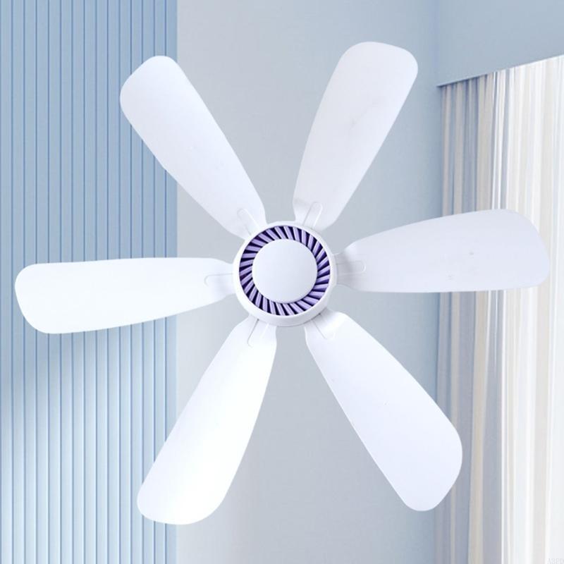 A3PD Quiet USB Hanging Fan DC5V 17.7in for Weather Relief in Bedrooms Camping Fan