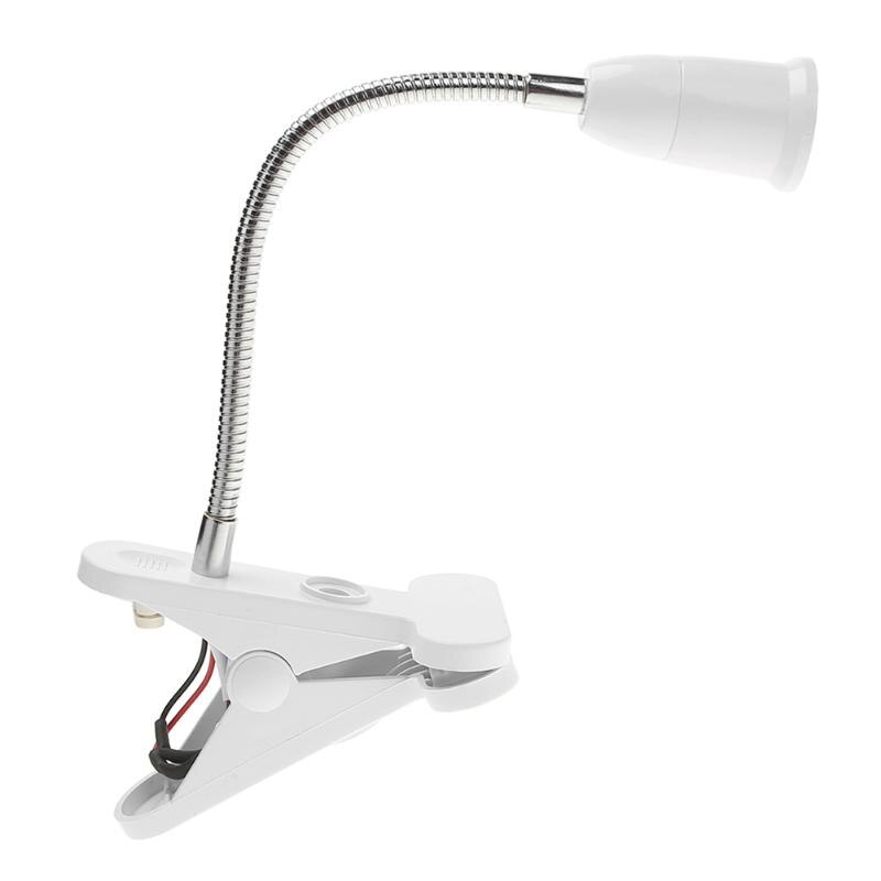 Eu Plug Flexibele Bureaulamp Houder E27 Base Licht Socket Led Clip Tafellamp Home Hotel Supply Led Lamp Houder socket