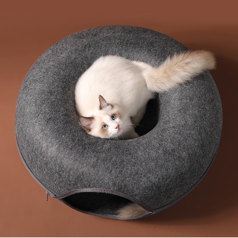 Husdjur huskatt säng tunnel interaktiv lek inomhus kattunge hundträning leksak katter munkar huskorg bo husdjurstillbehör tillbehör
