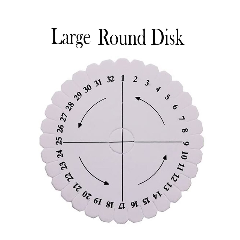 Braiding Disk Round Square Kumihimo Beading Cord Disc Braiding Braided Plate DIY Bracelet Loom Weaving Board Craft Tools: No3