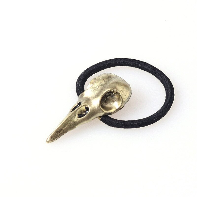 Accesorios para el cabello Punk de Europa y América, banda para el pelo con esqueleto y calavera Cuervo de Metal estéreo, estilo famoso, multicolor S