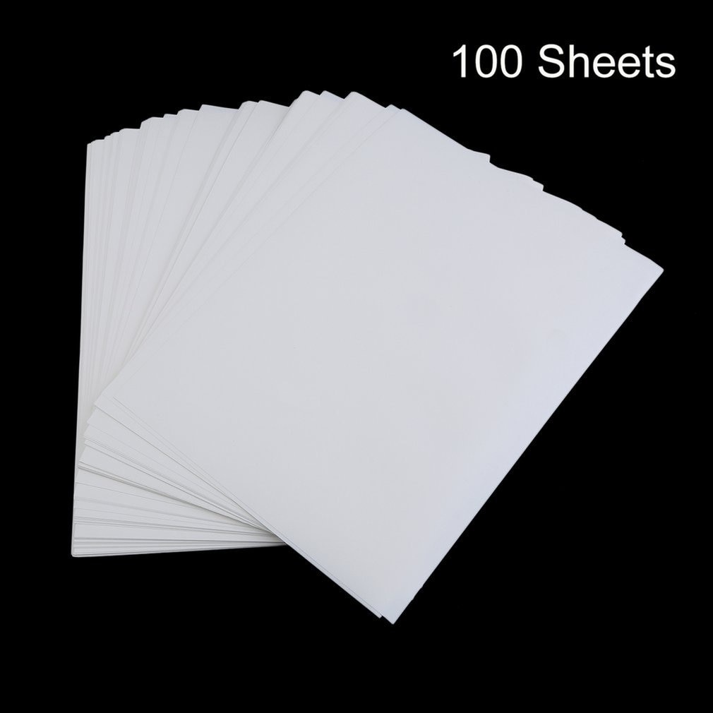 100 Pcs A4 Sublimatie Print Papier Voor Polyester Katoen T-shirt Ijzer Op Transfer Papier Warmte Afdrukken Overdracht Accessoires: Default Title
