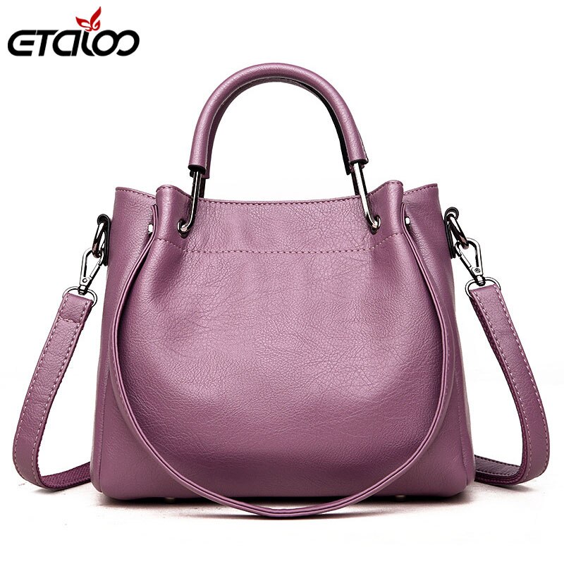 Women Style Handbag Female Luxury Chains Bags Sequined Zipper Messenger Bag PU Leather Tote: purple