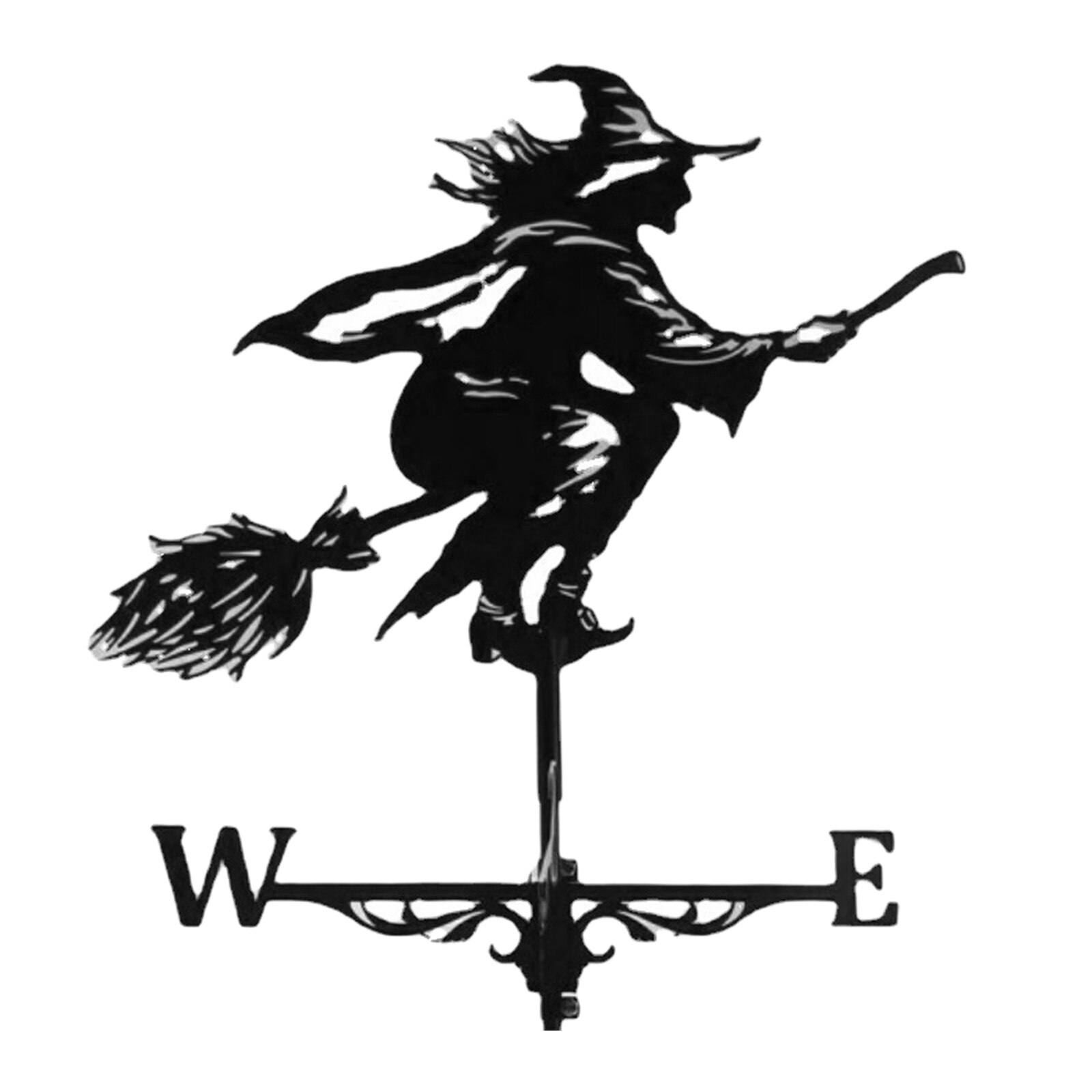 Weathervane Weather Vanes Roofs Retro Garden Stake Weather Vane Measuring Tools Outdoor Roof Decoration Architecture Decor Craft: Flying Witch 2