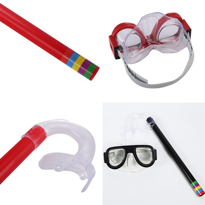 Barn svømmebriller snorkelsett junior snorkelutstyr barn silikon dykking snorkelbriller sett snorkelutstyr