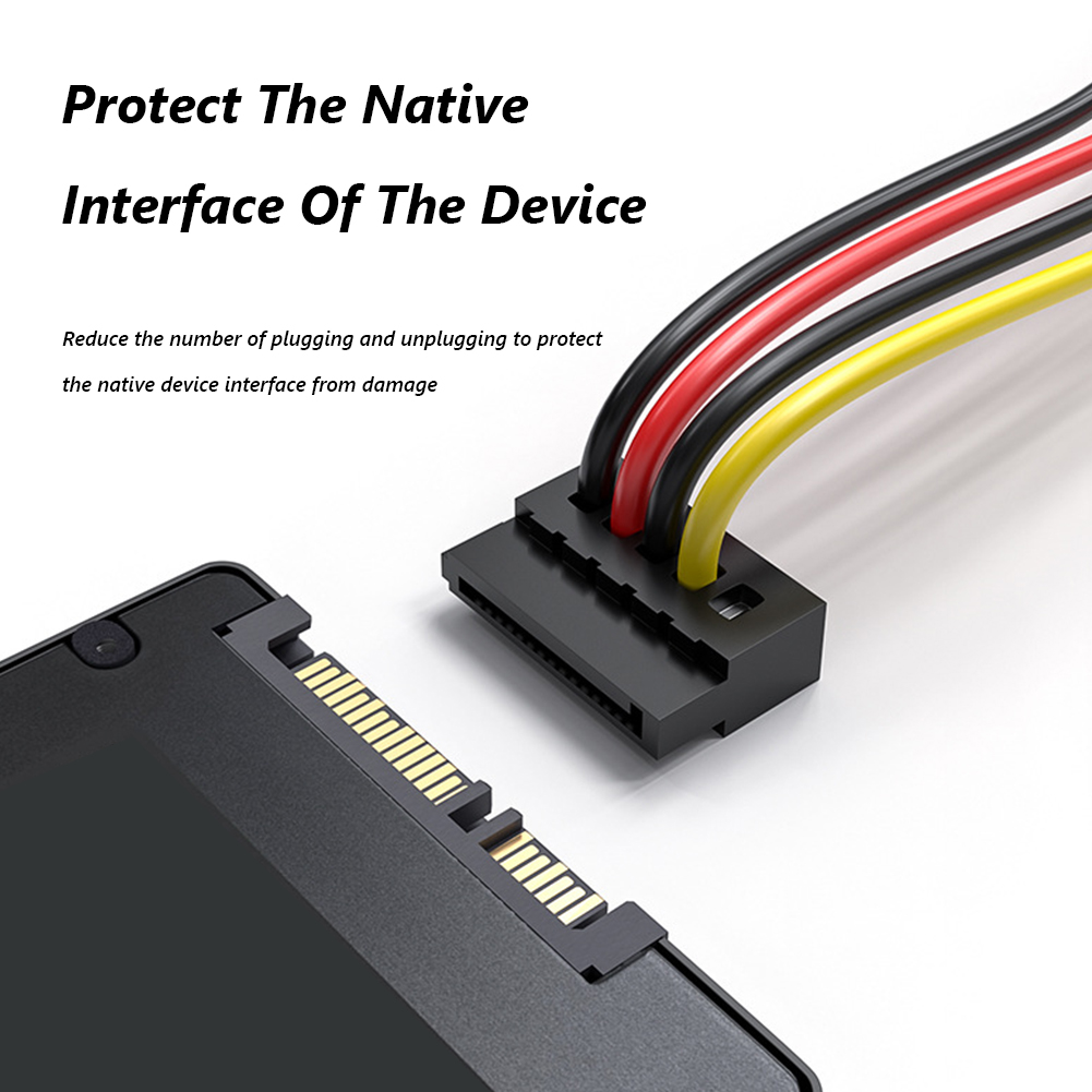 SATA 3.5/2,5 zoll 1 zu 5 SATA Festplatte Netzteil Splitter Kabel 4 Stift zu 15 Stift SATA Energie Adapter für BTC Bergbau Anlage