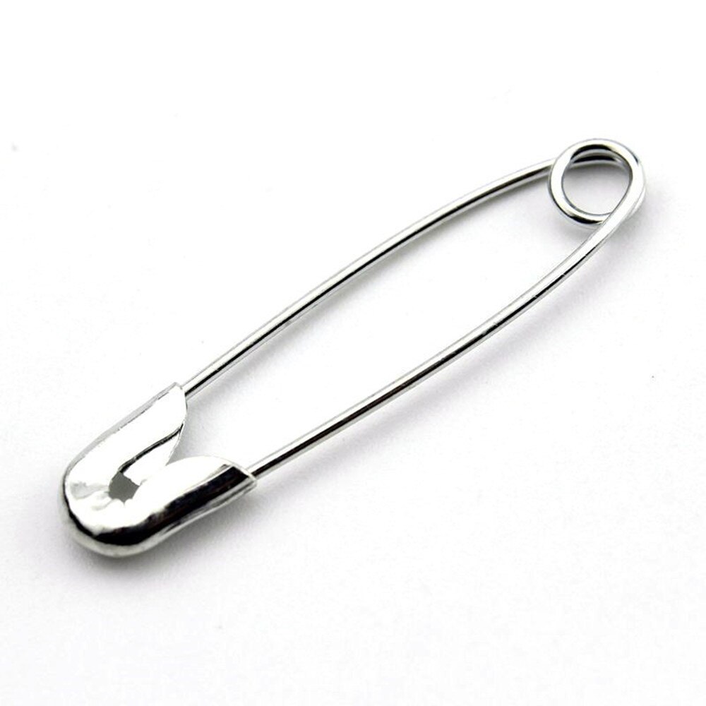 50pcs Safety Pins DIY Sewing Tools Accessory 5 Kinds Size Silver Metal Needles Large Safety Pin Small Brooch YJ379