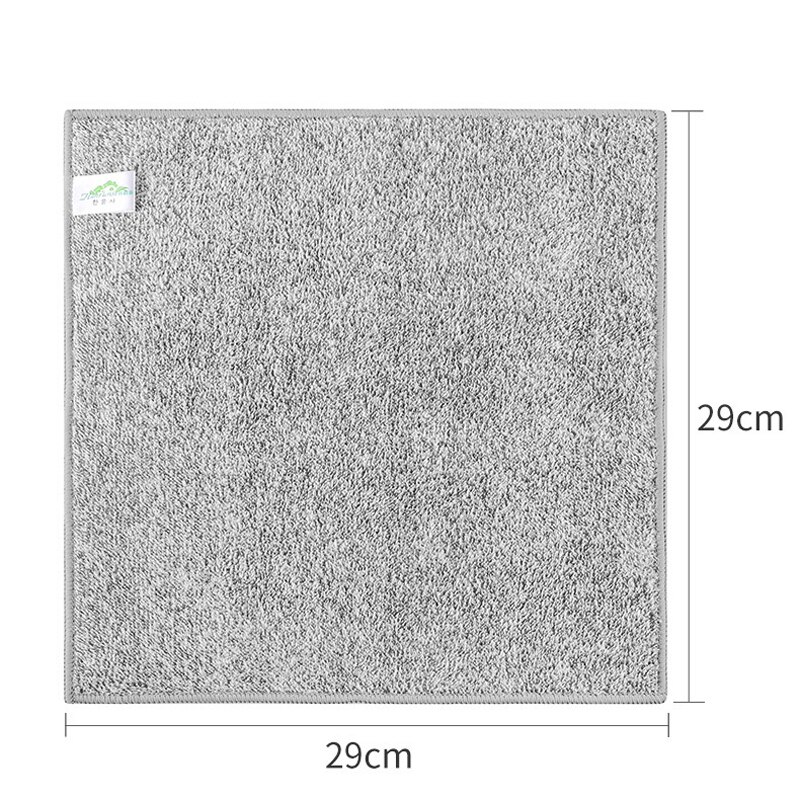 Paño de limpieza de fibra de carbón de bambú, trapos, absorción de agua, aceite antiadherente, toalla de cocina, herramientas de limpieza del hogar